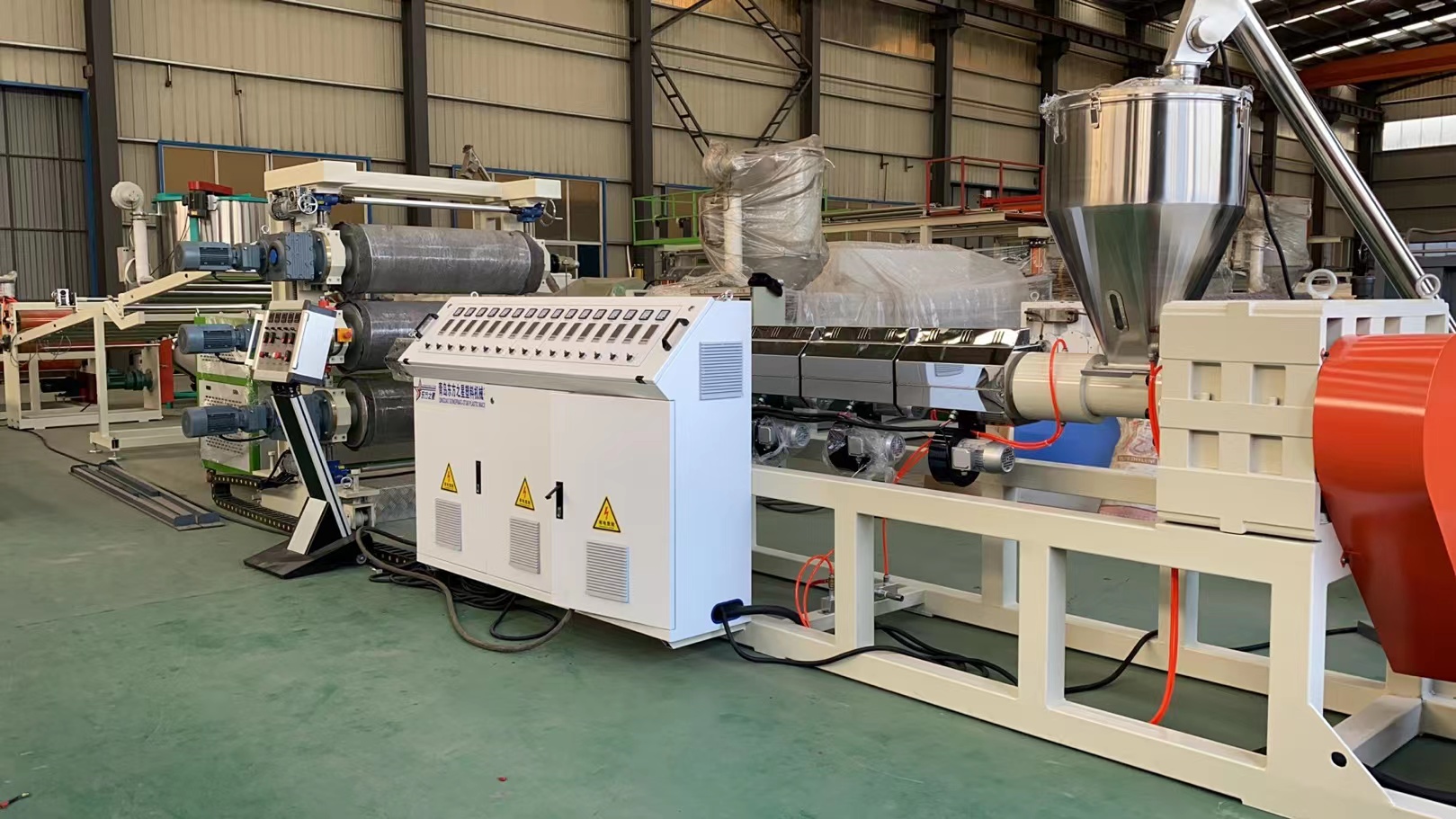 PE kémiai hablap felhordása